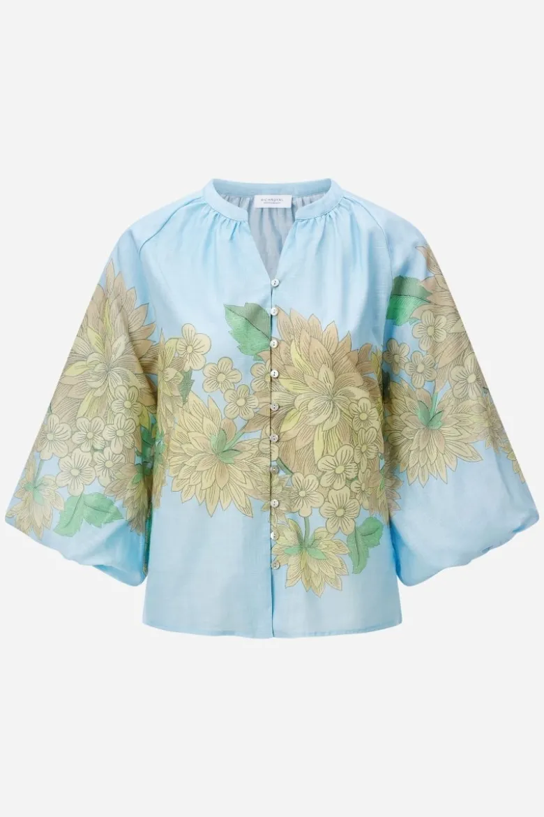 Ballonärmel-Bluse mit Print