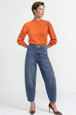 Barrel-Baumwolljeans