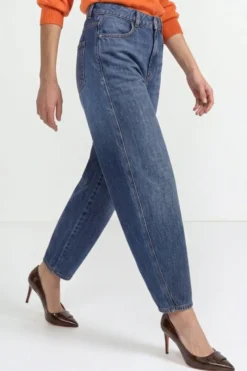 Barrel-Baumwolljeans