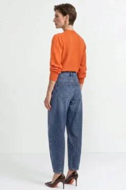 Barrel-Baumwolljeans