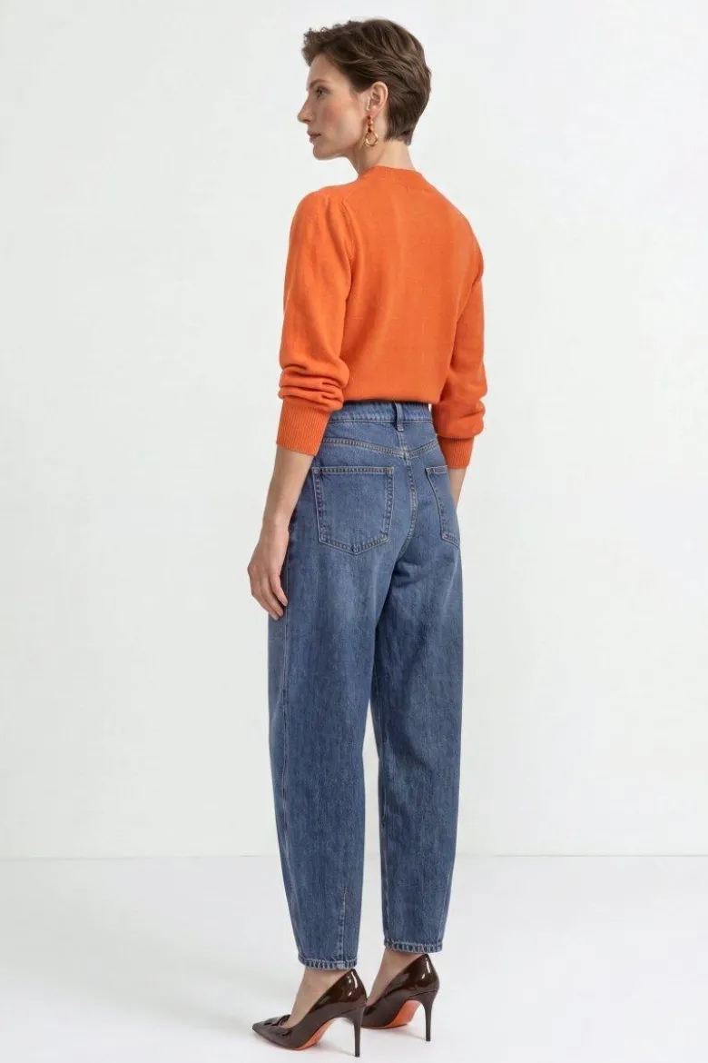 Barrel-Baumwolljeans