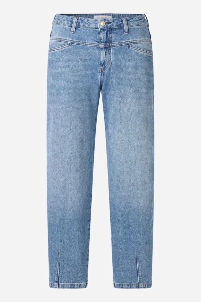 Barrel-Jeans mit Passe