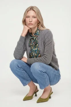 Barrel-Jeans mit Passe