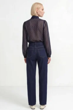 Barrel-Leg-Jeans mit Karabiner-Detail