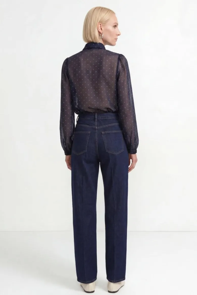 Barrel-Leg-Jeans mit Karabiner-Detail