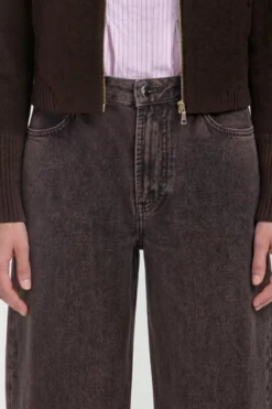 Baumwoll-Denim in Barrel-Fit