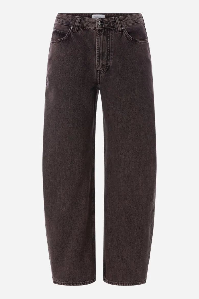 Baumwoll-Denim in Barrel-Fit