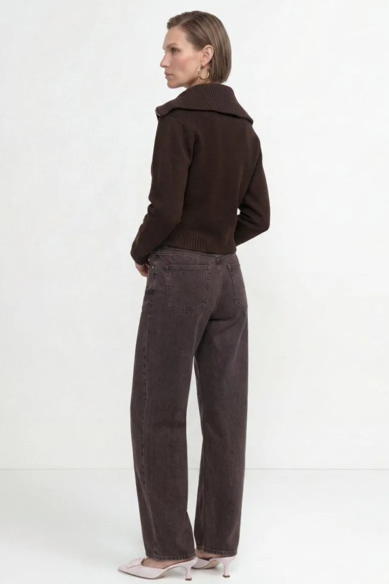 Baumwoll-Denim in Barrel-Fit
