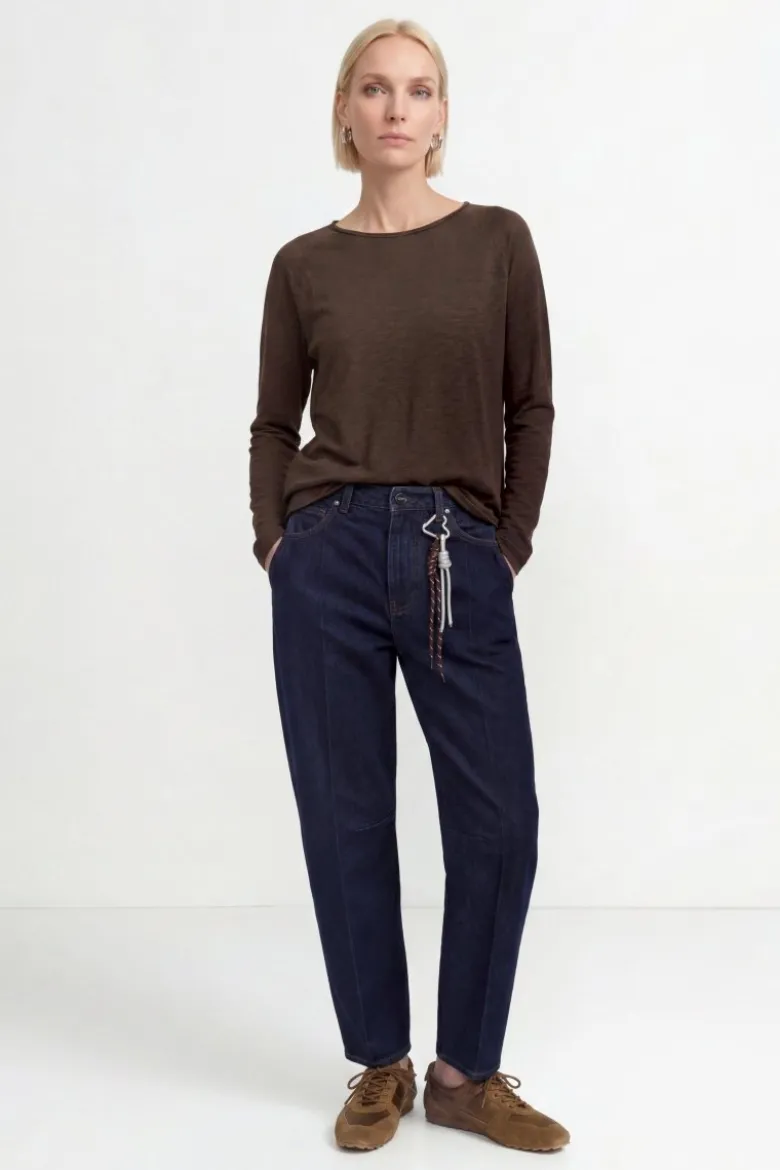Baumwoll-Longsleeve mit Raglanärmeln