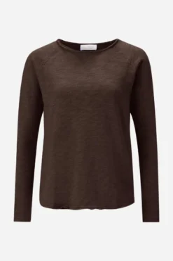 Baumwoll-Longsleeve mit Raglanärmeln