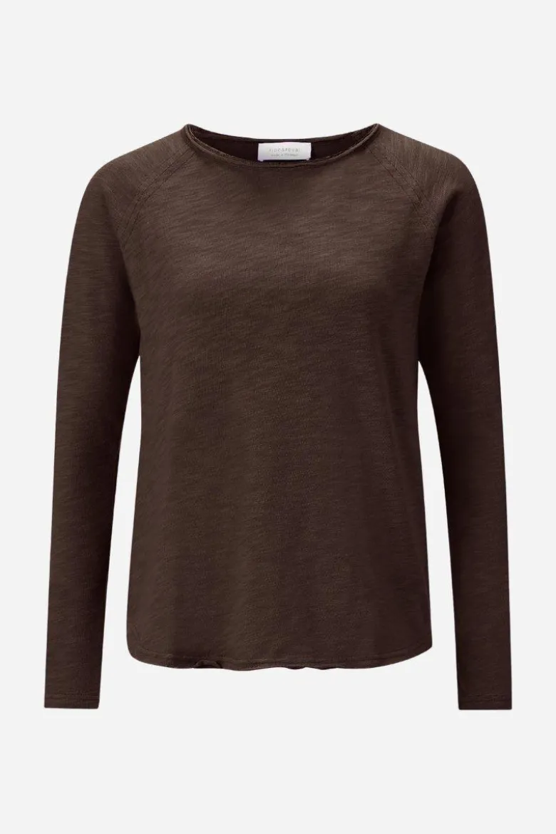 Baumwoll-Longsleeve mit Raglanärmeln