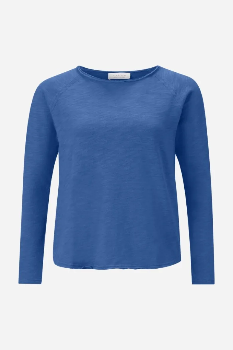 Baumwoll-Longsleeve mit Raglanärmeln