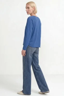 Baumwoll-Longsleeve mit Raglanärmeln