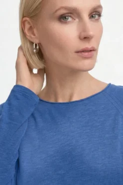Baumwoll-Longsleeve mit Raglanärmeln