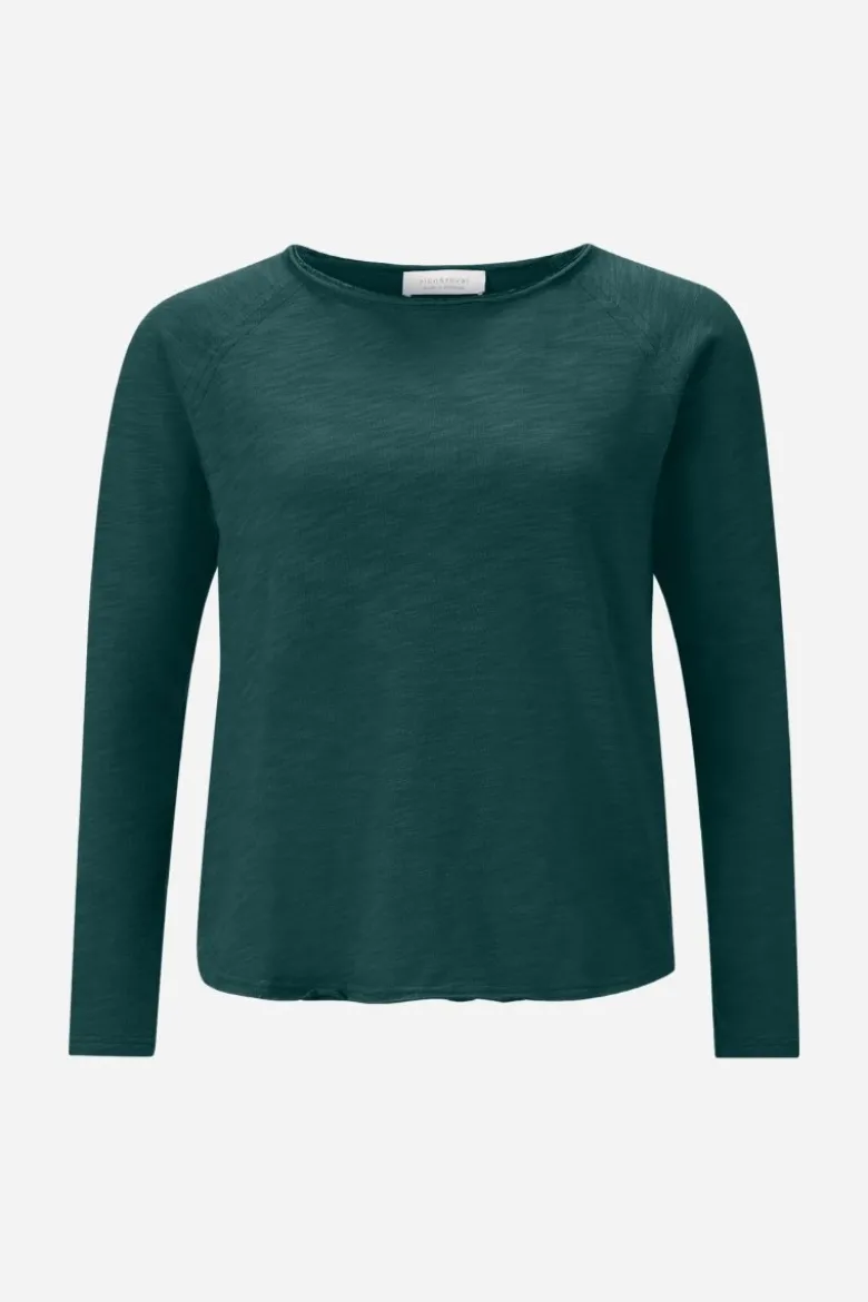 Baumwoll-Longsleeve mit Raglanärmeln