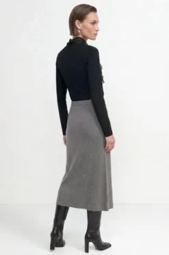 Baumwoll-Longsleeve mit Rüschendetail