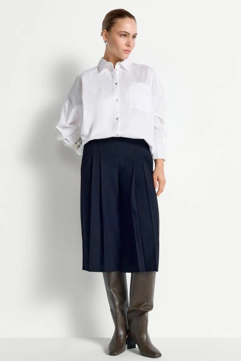 Bermuda-Culotte in midnight blue