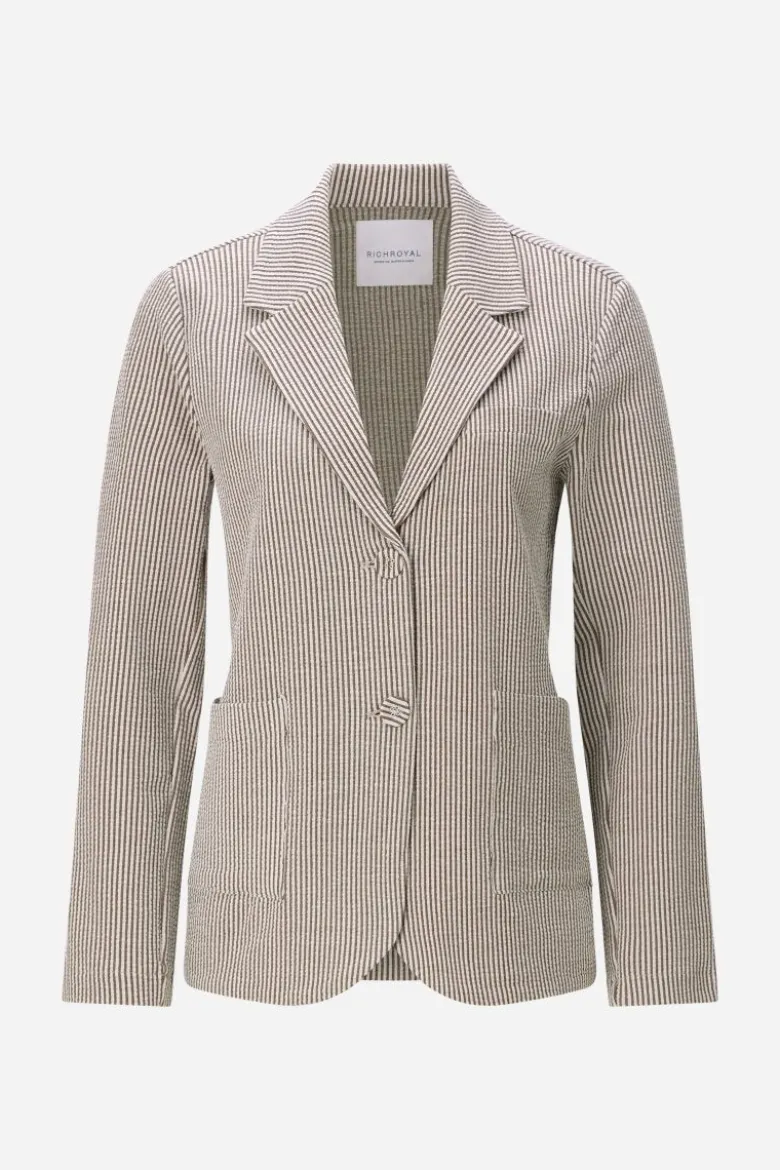 Blazer mit Nadelstreifen