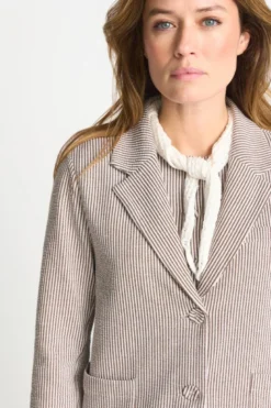 Blazer mit Nadelstreifen