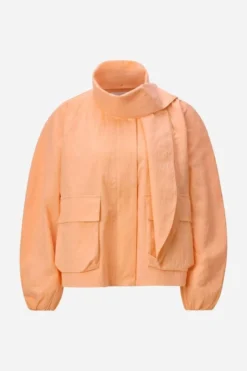 Blousonjacke mit Bindekragen