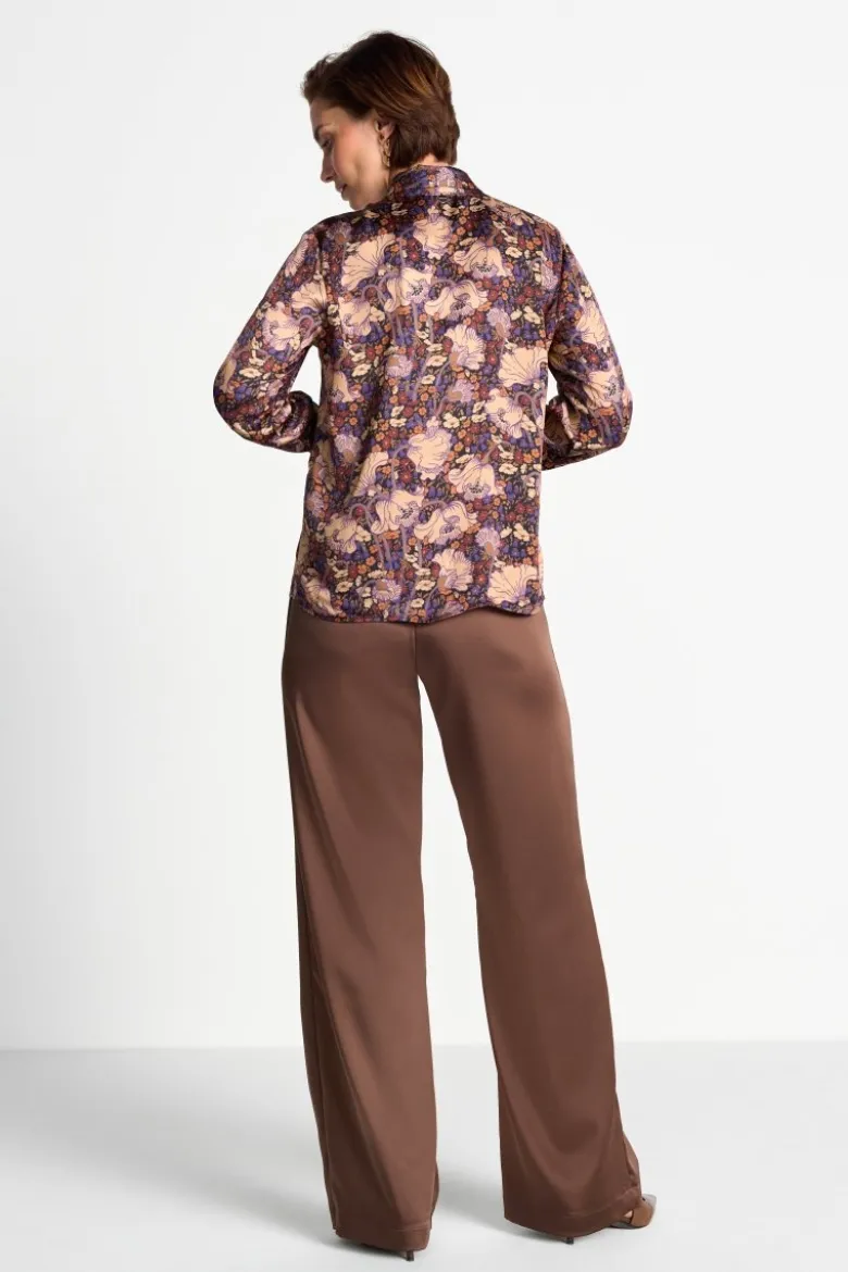 Blumenprint-Hemdbluse