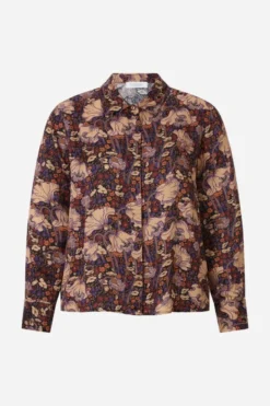 Blumenprint-Hemdbluse