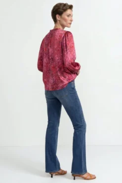 Bluse mit Ballonärmeln