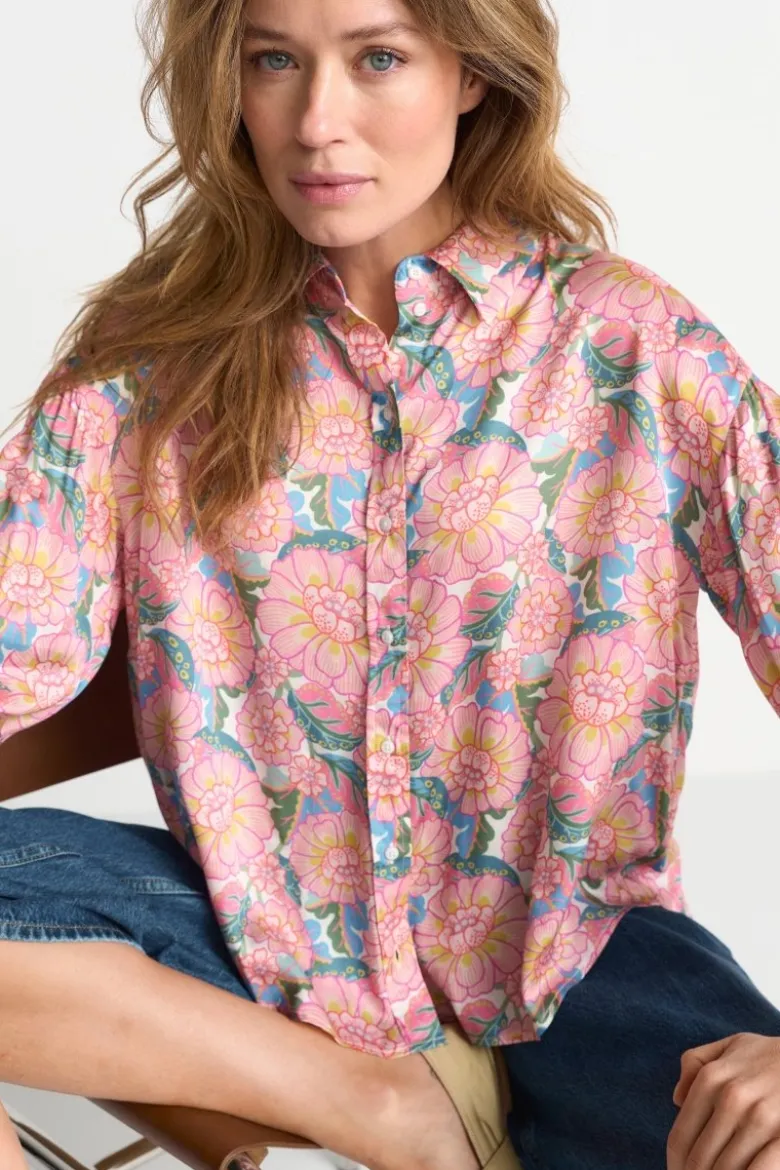 Bluse mit Blumenmuster - Made with Liberty Fabric