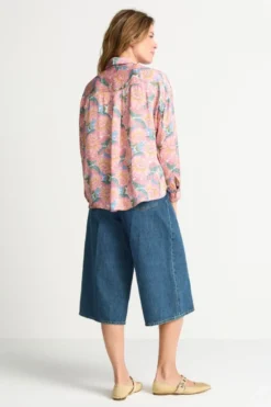 Bluse mit Blumenmuster - Made with Liberty Fabric
