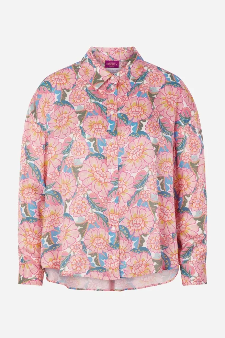 Bluse mit Blumenmuster - Made with Liberty Fabric