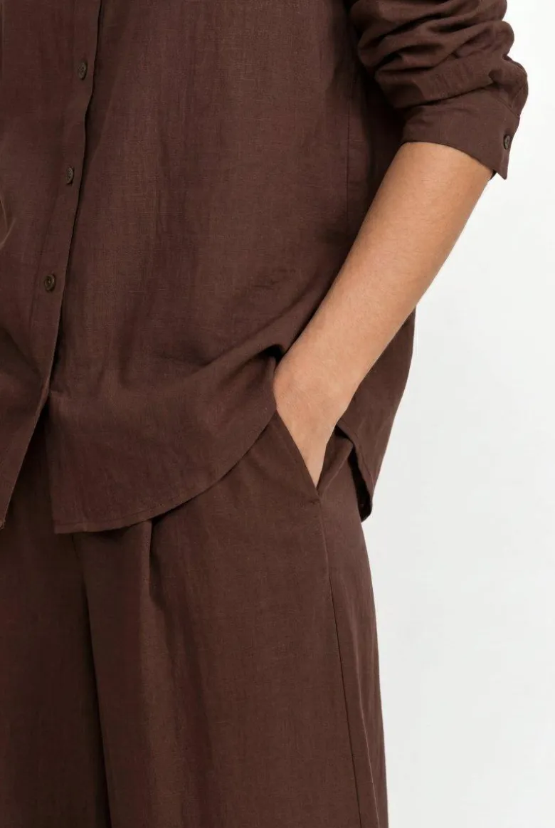 Bluse mit klassischem Hemdkragen