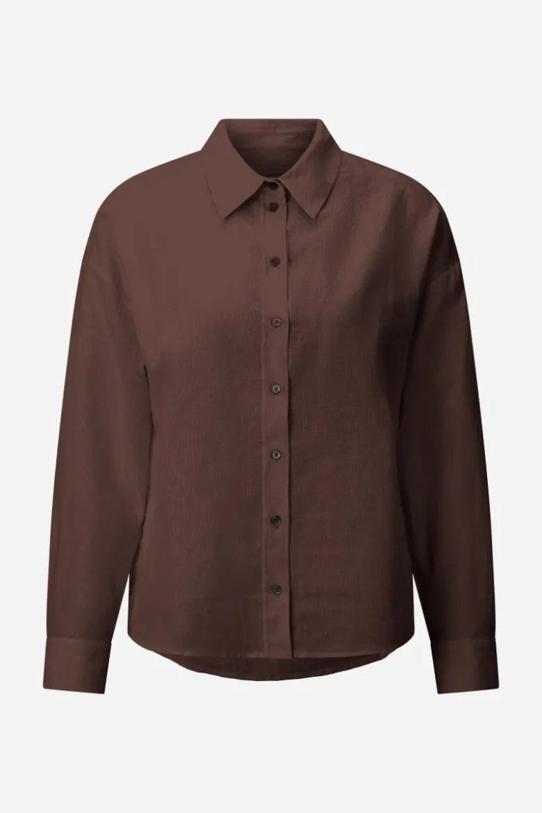 Bluse mit klassischem Hemdkragen