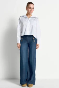Bluse mit Matrosenkragen