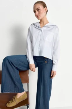 Bluse mit Matrosenkragen