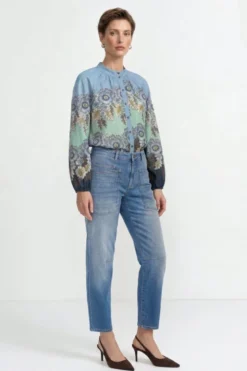 Bluse mit Print