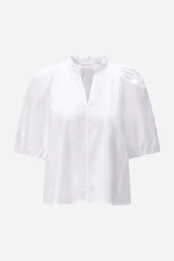 Bluse mit Rüschenkragen