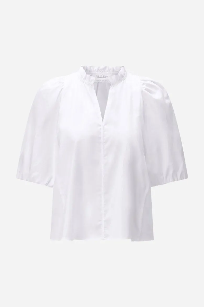 Bluse mit Rüschenkragen