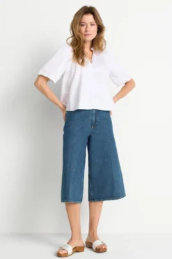 Bluse mit Rüschenkragen