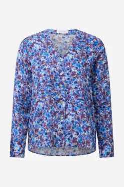 Bluse mit V-Ausschnitt