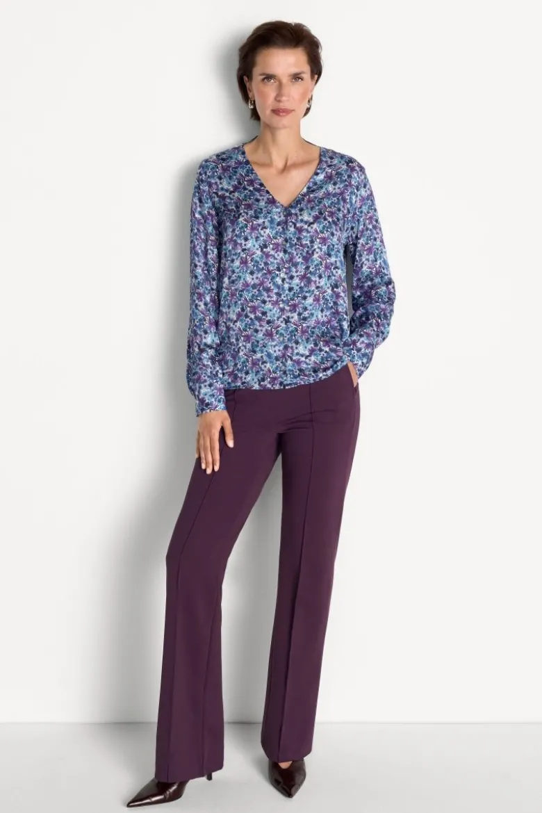 Bluse mit V-Ausschnitt