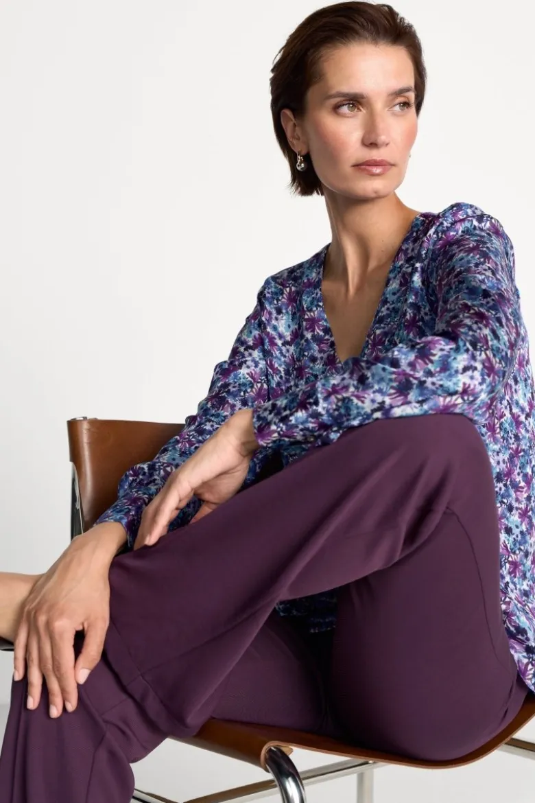 Bluse mit V-Ausschnitt