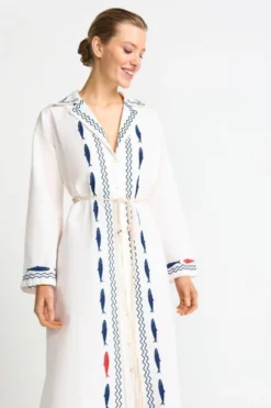 Blusenkleid mit Stickerei