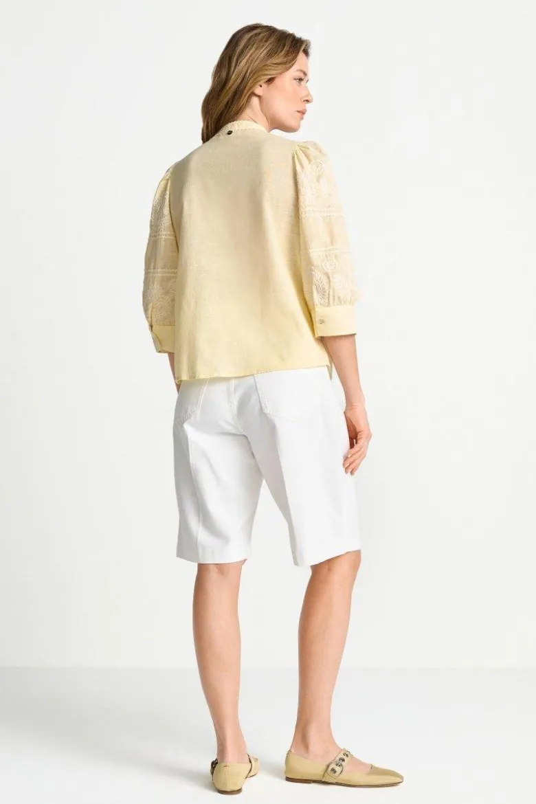 Boho-Bluse mit Stickerei