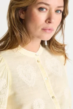 Boho-Bluse mit Stickerei