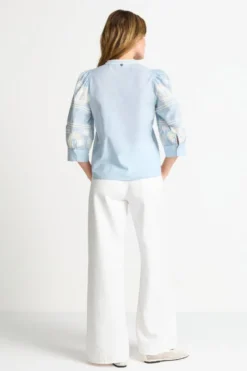 Boho-Bluse mit Stickerei