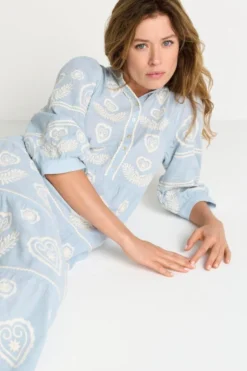 Boho-Kleid mit Stickerei