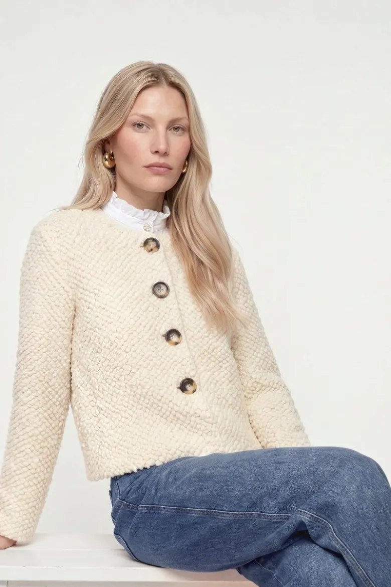 Bouclé-Cardigan