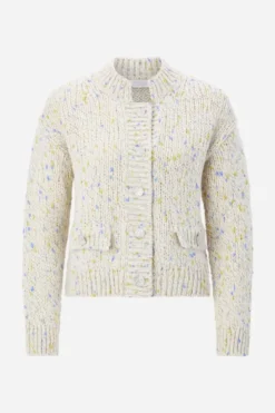 Bouclé-Cardigan mit Knöpfen
