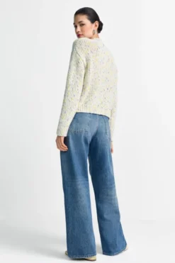 Bouclé-Cardigan mit Knöpfen