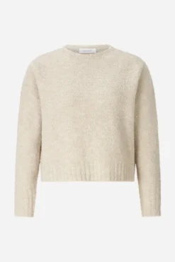 Bouclé-Pullover, cropped